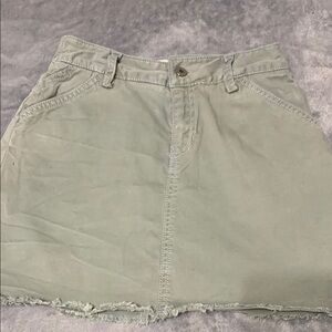 GAP Factory Green A-Line Mini Skirt Resort Wear
